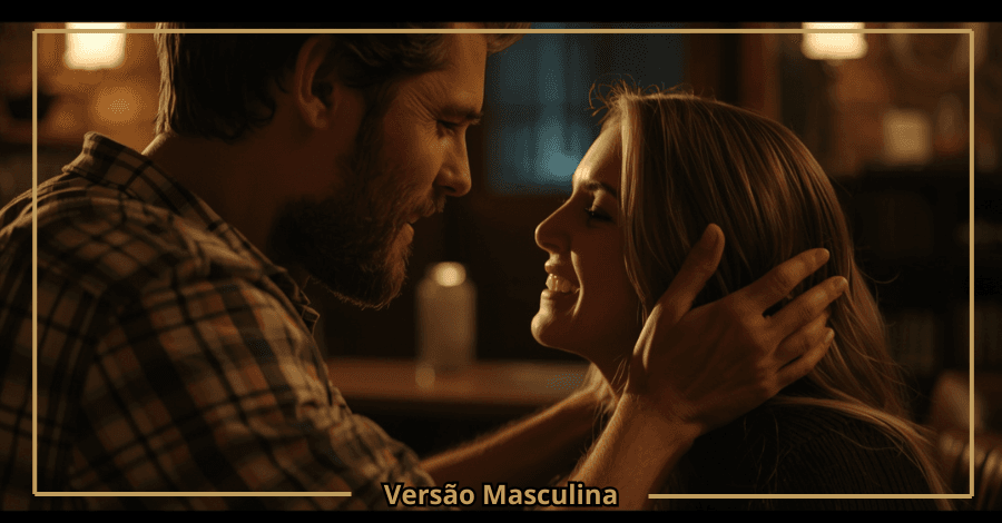 Mulher a elogiar o parceiro durante momento íntimo criando conexão emocional